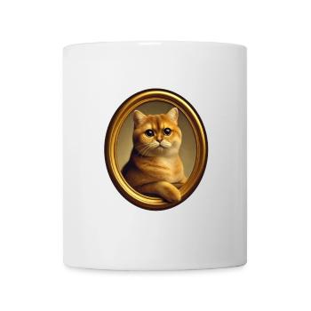 Katzenporträt Kater Carlo - Tasse - Weiß - Vorne