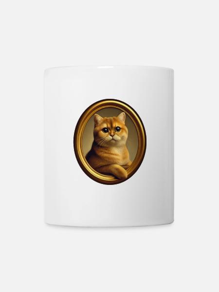 Portrait de chat Carlo le chat - Mug blanc - blanc