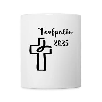 Marraine 2025 Poissons plonge dans la croix - Mug blanc - blanc - Devant