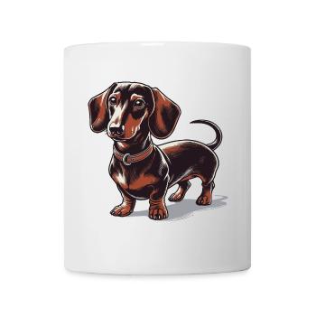 Dachshund - Mug - white - Front
