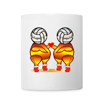 CHRISTMAS ROAST CHICKEN VOLLEYBALL - Mug - white - Front
