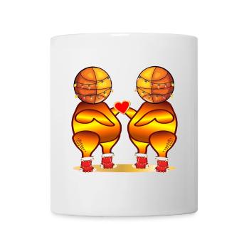Christmas Basketball Roast Chicken Grilling - Mug - white - Front