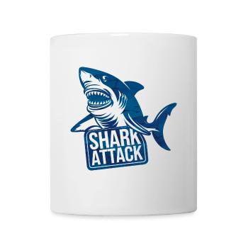 Hai Shark Attack Meeresliebhaber - Tasse - Weiß - Vorne