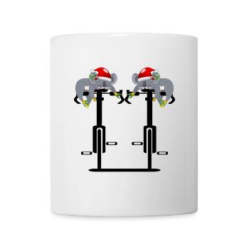 WEIHNACHTSGESCHENKE FAHRRADFAHREN RADSPORT - Tasse - Weiß - Vorne