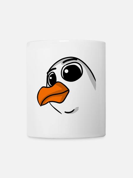 Möwe Kopf - Tasse - Weiß