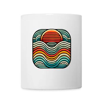 Conception rétro de club social - Mug blanc - blanc - Devant