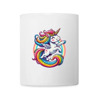 Joyful Rainbow Unicorn Design - Mug - white - Front