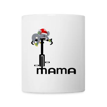 WEIHNACHTEN MAMA FAHRRADFAHRERIN - Tasse - Weiß - Vorne