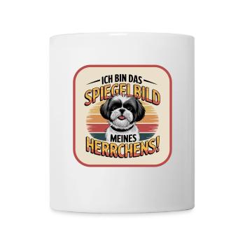 Shih Tzu Das Spiegelbild meines Herrchens Hund - Tasse - Weiß - Vorne