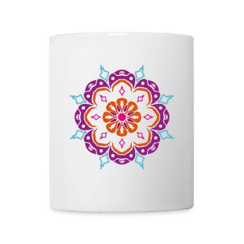 Yoga Ornament Star Snowflake Christmas om - Mug - white - Front