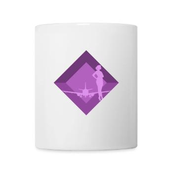 Flugbegleiter Flug - Tasse - Weiß - Vorne