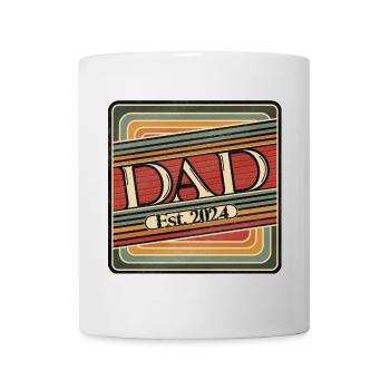 Dad Est. 2024 Retro Design - Mug - white - Front