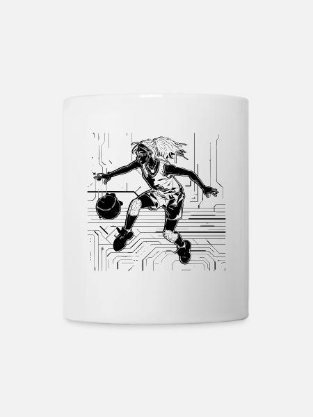 Weiblicher Basketballspieler - Tasse - Weiß