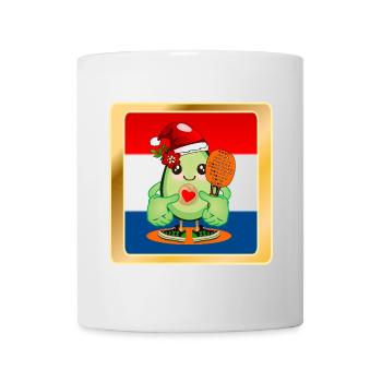Noël Avocat Padel Tennis Pays-Bas - Mug blanc - blanc - Devant
