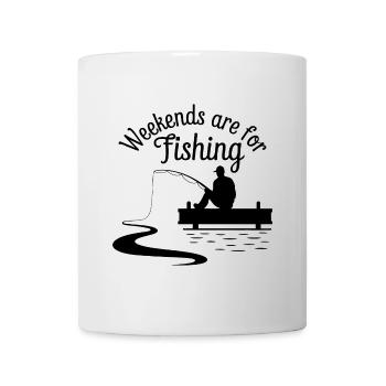 Weekends are for Fishing Fischen Angeln - Mug - white - Front