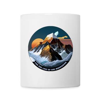 Aus Liebe zu den Bergen - Tasse - Weiß - Vorne
