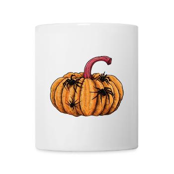 kürbisse, Spinnentiere, Halloween Outfits - Tasse - Weiß - Vorne