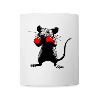 Urban Fighter : Rat de boxe - Mug blanc - blanc - Devant
