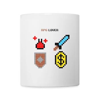 Rigged Poker - Pixel Art - RPG LOVER - Tasse - Weiß - Vorne