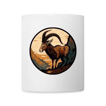 Steinbock - Tasse - Weiß - Vorne