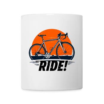 Sunset Fahrradabenteuer Just Ride - Tasse - Weiß - Vorne