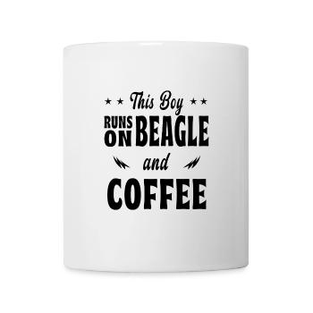 Dieser Junge Beagle Kaffee Design - Tasse - Weiß - Vorne