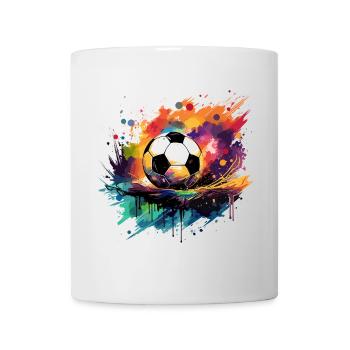 Football Graffiti - Mug blanc - blanc - Devant