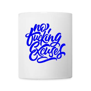 pas d’excuses, état de motivationM13012022 1108x16007 - Mug blanc - blanc - Devant