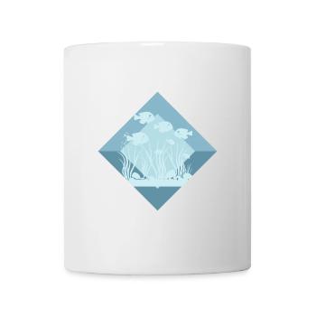 Eau d’aquarium - Mug blanc - blanc - Devant