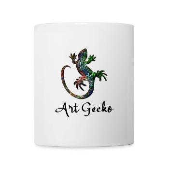 Colorful Gecko - Art Gecko - Mug - white - Front