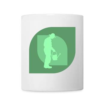 Gartenarbeit Gartenbau Gärtnerei - Tasse - Weiß - Vorne