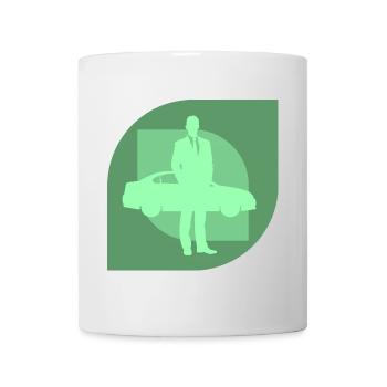 Autoverkaeufer Auto - Tasse - Weiß - Vorne