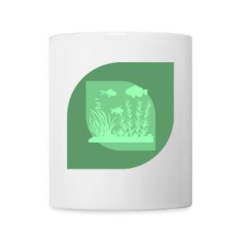 Aquarium Wasser Meeresleben - Tasse - Weiß - Vorne