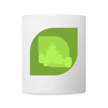 Autocross sports car - Mug - white - Front