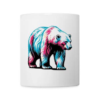 Ours blanc - Mug blanc - blanc - Devant