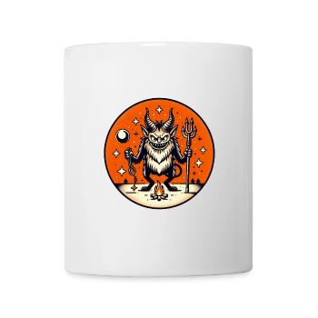 Krampus Nuit Espièglerie Illustration - Mug blanc - blanc - Devant