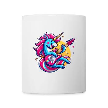 Conception de guitare licorne à bascule - Mug blanc - blanc - Devant