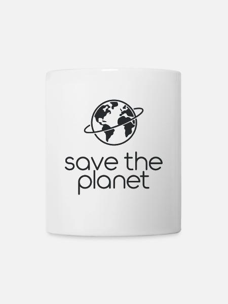 Save the Planet Earth Environmental Activists - Mug - white