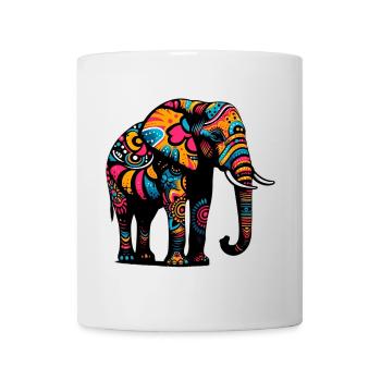 Éléphant - Mug blanc - blanc - Devant