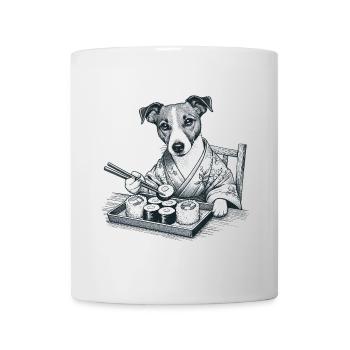 Sushi Jack Russell Terrier Maki Kimono Cadeau - Mug blanc - blanc - Devant