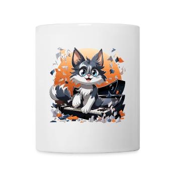 The Purrfect Pianist - Mug - white - Front