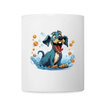 Le trompettiste qui souffle des bulles - Mug blanc - blanc - Devant