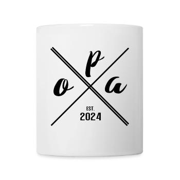 Opa Est. 2024 – Geschenk für Neue Großväter - Tasse - Weiß - Vorne