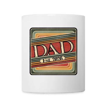 Dad Est. 2026 – Cadeau rétro pour les nouveaux papas - Mug blanc - blanc - Devant
