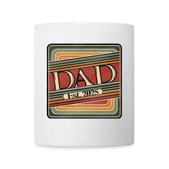Dad Est. 2025 – Retro Gift for New Dads - Mug - white - Front