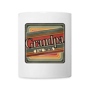 Grandpa Est. 2026 – Cadeau rétro pour les grands-pères - Mug blanc - blanc - Devant
