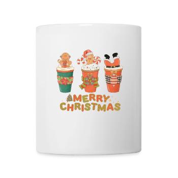 Festive Christmas Motifs on Beverage Mug - Mug - white - Front