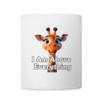 Giraffe with Motivational Message - Mug - white - Front