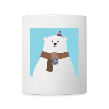 Poster Polar Bear North Pole Bear Snow Winter Cool - Mug - white - Front