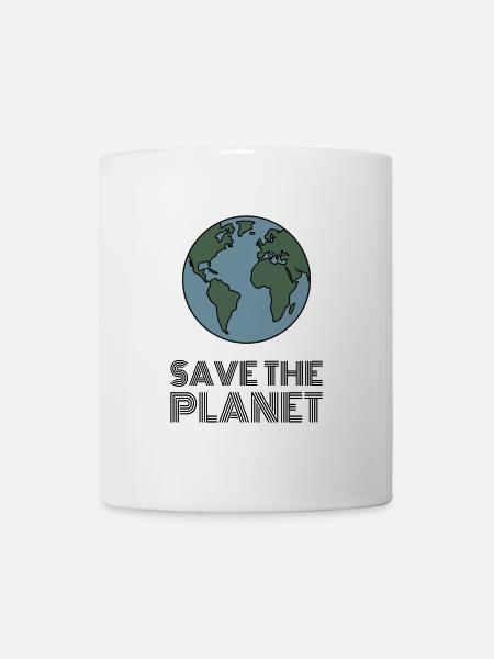Militants écologistes de Save the Planet Earth - Mug blanc - blanc